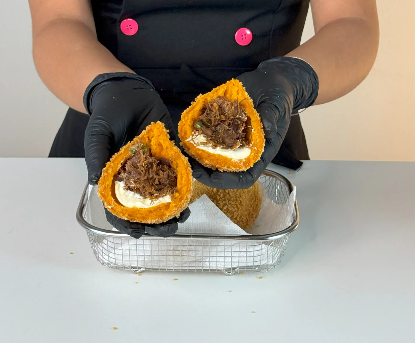 Coxinha de carne seca